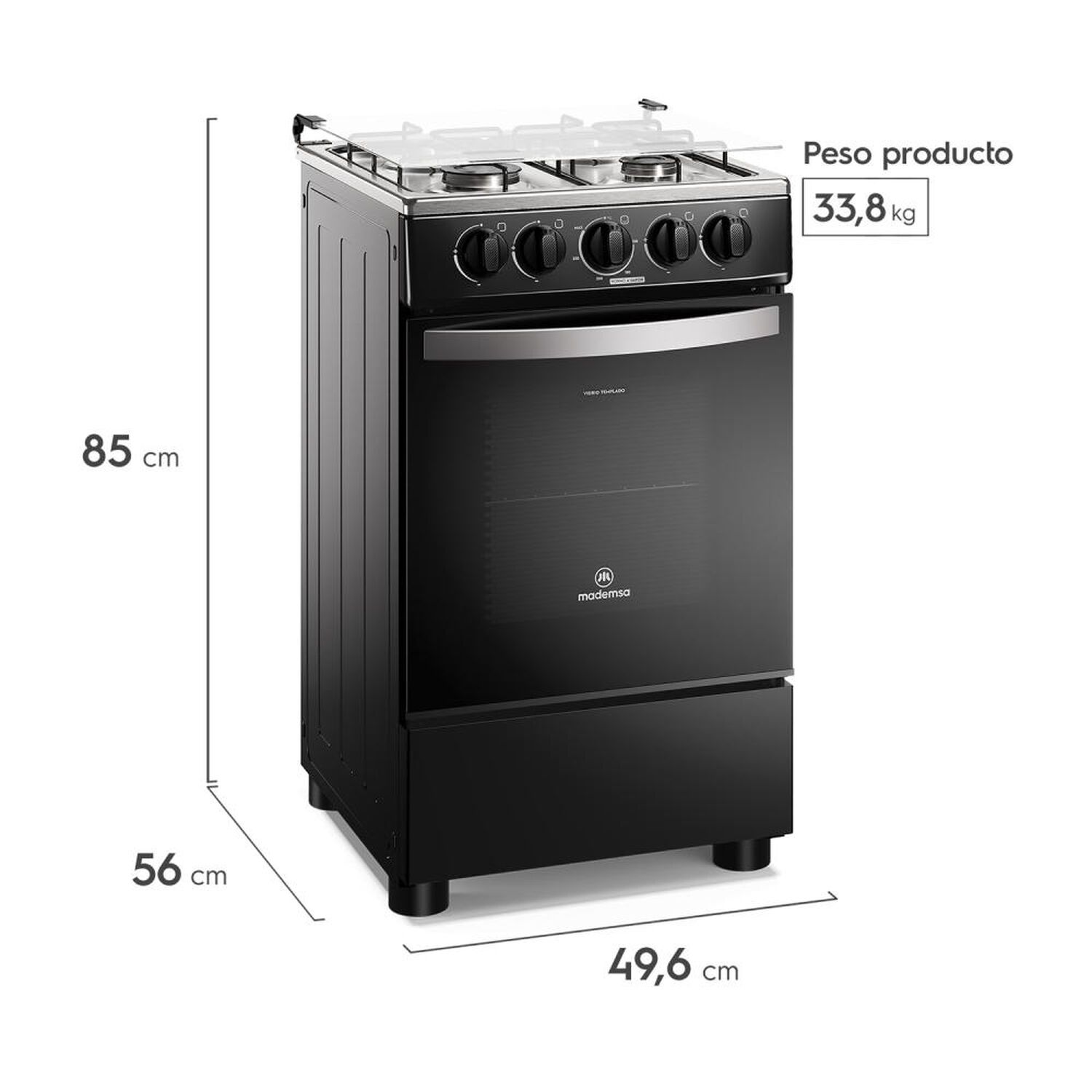 Cocina A Gas Mademsa FM4LP / 4 Quemadores image number 2.0